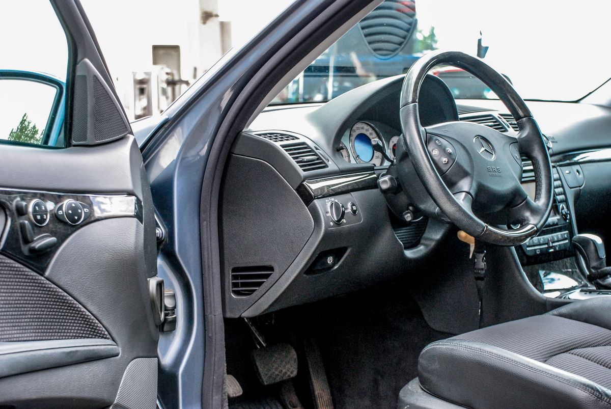 Clean finished car interior